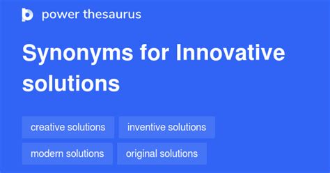 solution synonym|innovative solutions synonym.